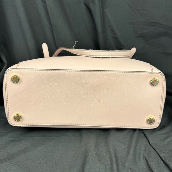 Michael Kors Light Pink Jet Set Top Zip Tote Bag  Saffino Leather & MK Charm - Picture 5 of 14